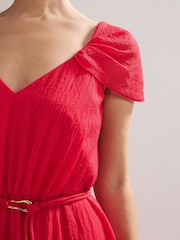 Phase Eight Pink Jen Midi Dress - Image 6 of 7