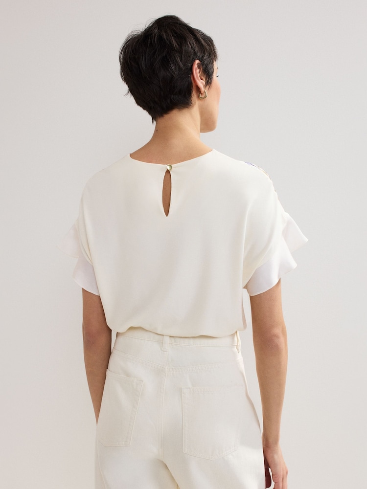 Phase Eight White Leilah Iris Top - Image 2 of 8
