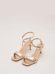 Phase Eight Gold Strappy Sandals - Image 3 of 7
