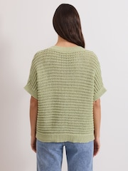 Phase Eight Green Stacie Tape Tabard Jumper - Image 2 of 6