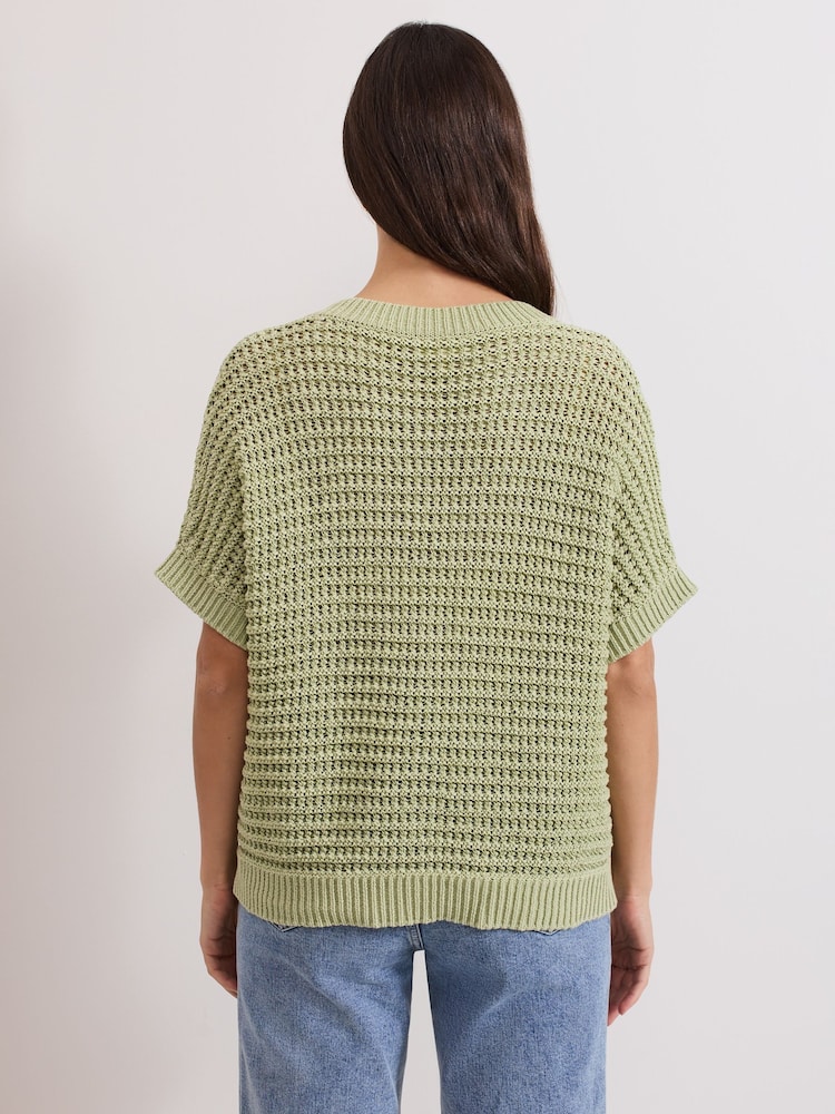 Phase Eight Green Stacie Tape Tabard Jumper - Image 2 of 6