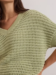 Phase Eight Green Stacie Tape Tabard Jumper - Image 5 of 6