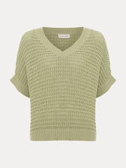 Phase Eight Green Stacie Tape Tabard Jumper - Image 6 of 6