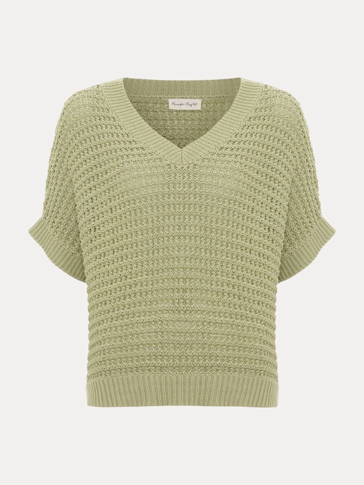 Phase Eight Green Stacie Tape Tabard Jumper - Image 6 of 6