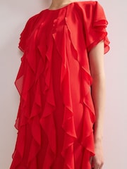 Phase Eight Red Claudette Dress - Image 5 of 6