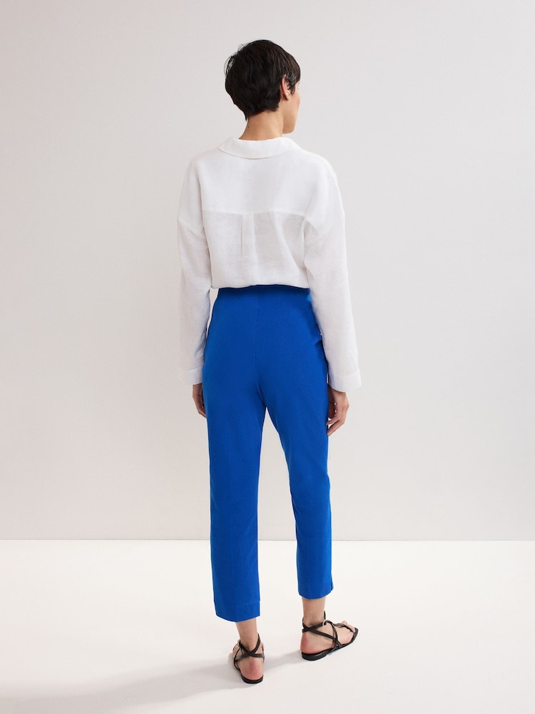 Phase Eight Blue Dark Miah Stretch Capri Trousers - Image 6 of 6