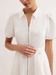 Phase Eight White Carlotta Linen Dress - Image 5 of 6