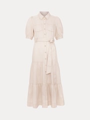 Phase Eight Natural Danah Denim 100% Cotton Dress - Image 7 of 7