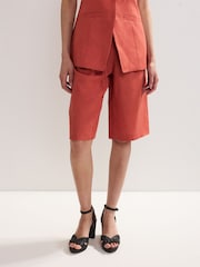 Phase Eight Pink Lottie Belted Shorts - Image 4 of 6