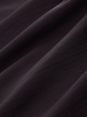 Laura Ashley Bitter Chocolate Mini Ruffle Pussybow Chiffon Dress - Imaginea 7 din 7