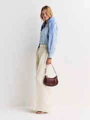 Polo Ralph Lauren Blue Classic Fit Linen Shirt - Image 4 of 7