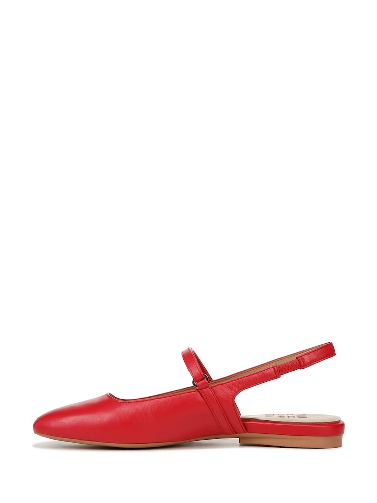 Naturalizer Wide Fit Red Connie Slingback Shoes - Image 2 of 7 Naturalizer Wide Fit Red Connie Slingback Shoes - Image 2 of 7