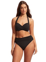 Seafolly S.Collective Black Bikini Top - Image 4 of 5