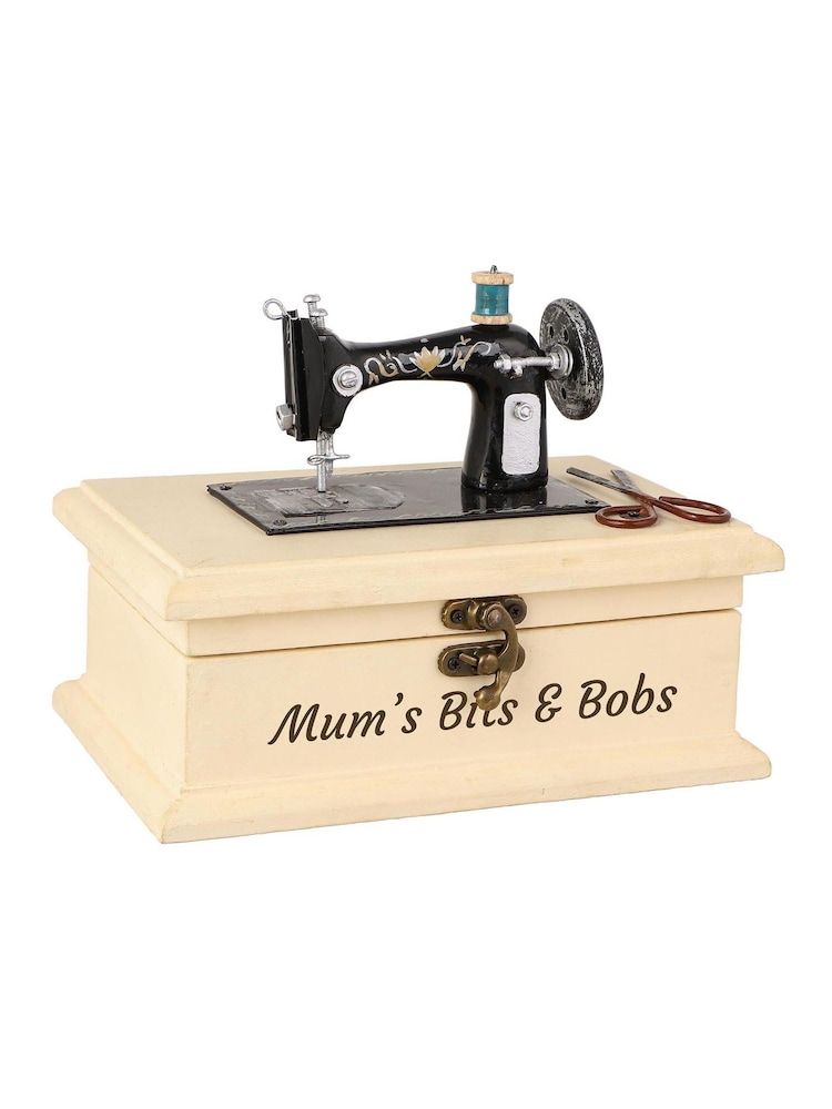 Personalised Vintage Sewing Box by Dibor - Image 5 of 5