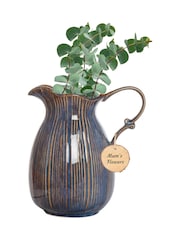 Personalised Aegean Fluted Pitcher Jug Vase by Dibor - Image 2 of 5