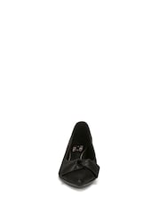 Naturalizer Wide Fit Mavis Block Heel Court Black Shoes - Image 4 of 6