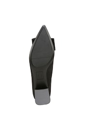 Naturalizer Wide Fit Mavis Block Heel Court Black Shoes - Image 6 of 6