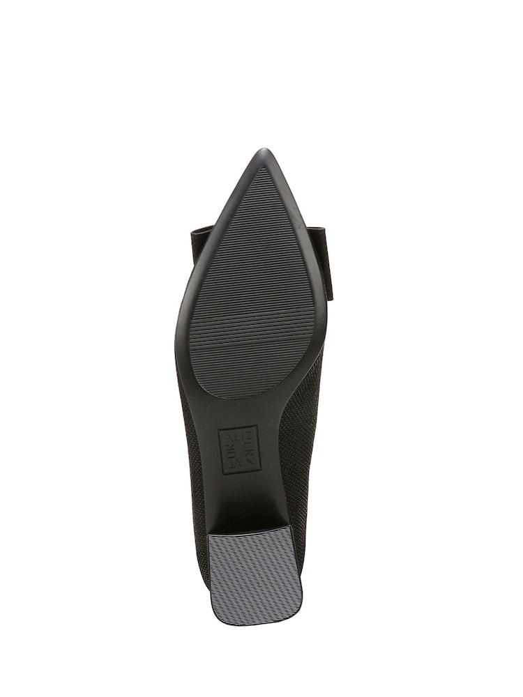 Naturalizer Wide Fit Mavis Block Heel Court Black Shoes - Image 6 of 6