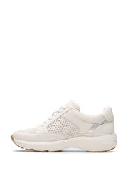 Clarks Off White Combi Tivoli Walk Shoes - Image 2 of 7