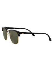 Ray Ban Clubmaster Square Black Sunglasses - Image 3 of 12