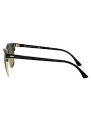 Ray Ban Clubmaster Square Black Sunglasses - Image 4 of 12