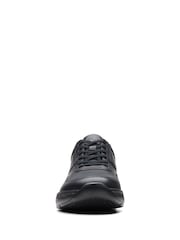 Clarks Black Wide Fit (H) Leather ClarksPro Lace Shoes - Image 5 of 7