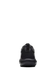 Clarks Black Wide Fit (H) Leather ClarksPro Lace Shoes - Image 6 of 7