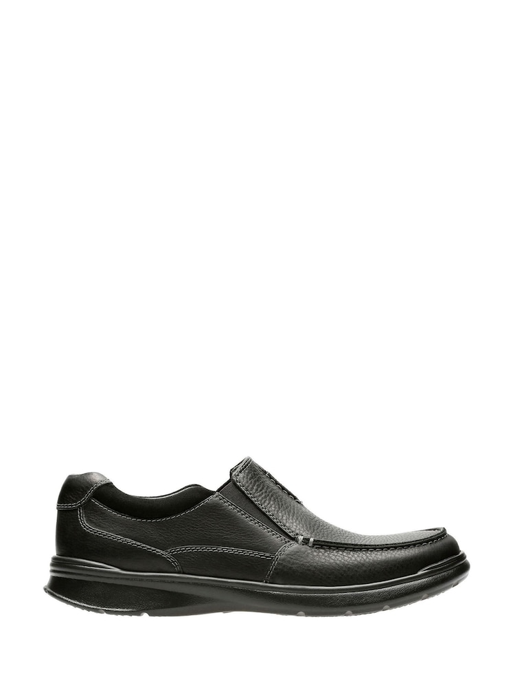Clarks Black Leather Cotrell Free Shoes - Image 1 of 7