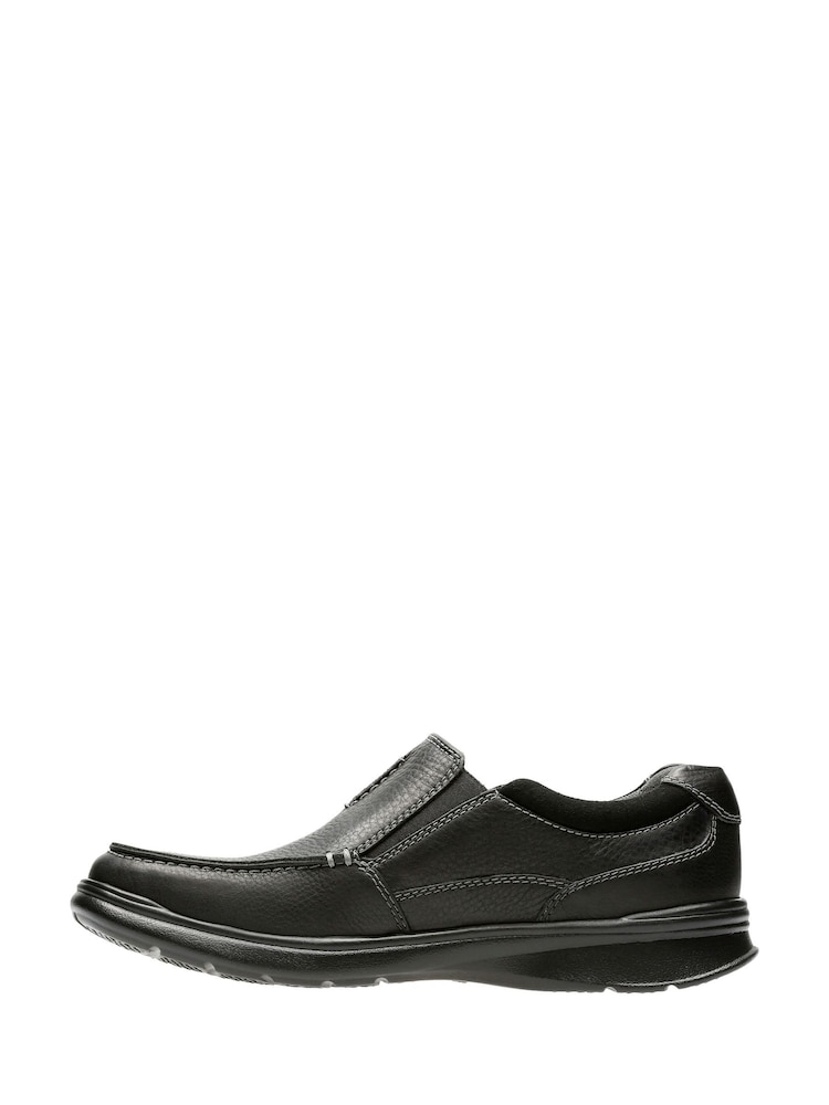 Clarks Black Leather Cotrell Free Shoes - Image 2 of 7