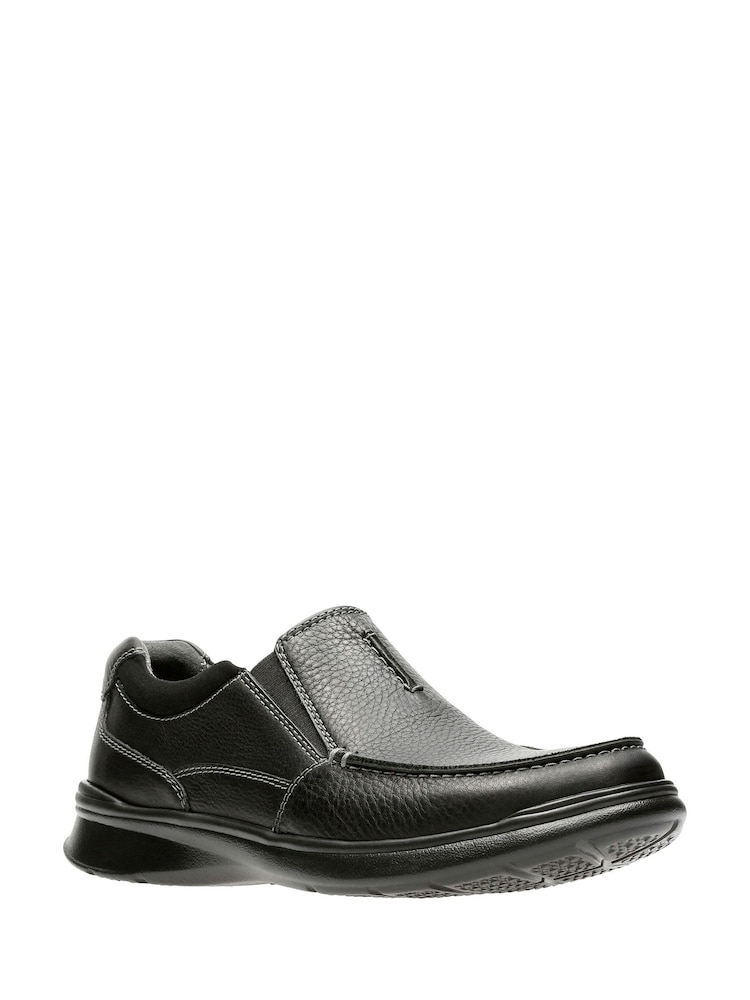 Clarks Black Leather Cotrell Free Shoes - Image 2 of 6