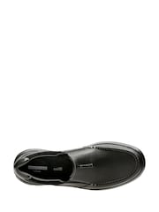 Clarks Black Leather Cotrell Free Shoes - Image 6 of 7