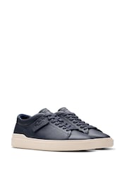 Clarks Blue Leather Craft Swift Shoes - Image 4 of 7