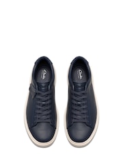 Clarks Blue Leather Craft Swift Shoes - Image 6 of 7