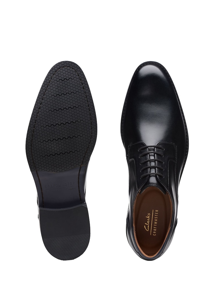 Clarks Black Leather CraftArlo Lace Shoes - Image 7 of 7