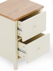 Julian Bowen Cream Coxmoor 2 Drawer Bedside - Image 5 of 8