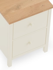 Julian Bowen Cream Coxmoor 2 Drawer Bedside - Image 6 of 8