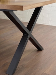 Julian Bowen Brown Aron Dining Table - Image 3 of 11