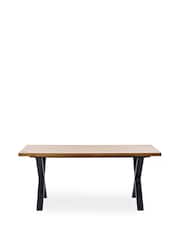 Julian Bowen Brown Aron Dining Table - Image 6 of 11
