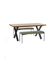 Julian Bowen Brown Aron Dining Table - Image 8 of 11