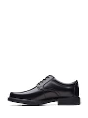 Clarks Black Wide Fit (H) Leather Kerton Lace Shoes - Image 2 of 7