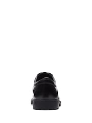 Clarks Black Wide Fit (H) Leather Kerton Lace Shoes - Image 6 of 7