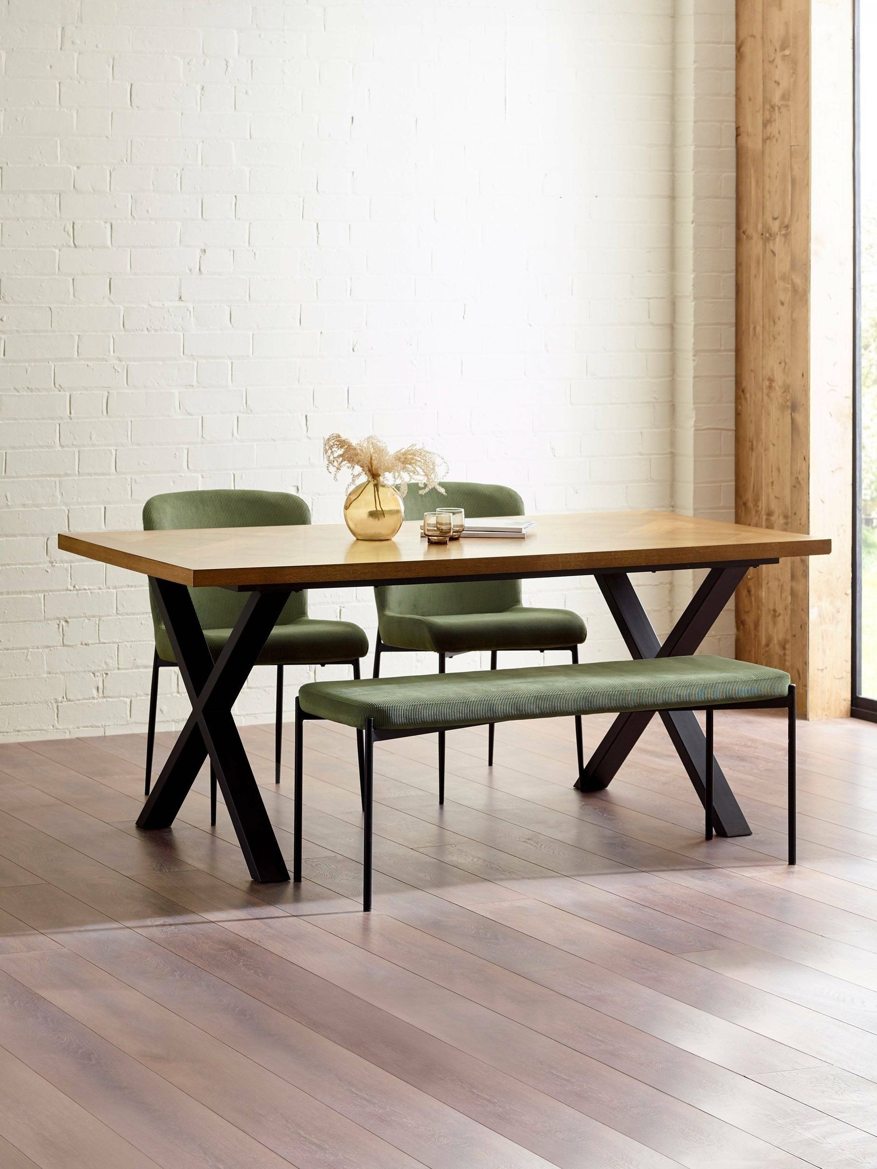 Julian Bowen Leonie Set Of 2 Green Velvet Dining Chairs - Image 5