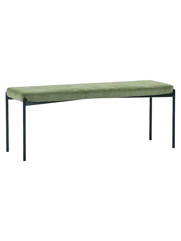 Julian Bowen Green Leonie Bench - Image 2 of 11