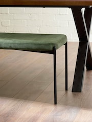 Julian Bowen Green Leonie Bench - Image 6 of 11