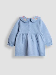 JoJo Maman Bébé Blue Unicorn Sweat Dress And Legging Set - Image 3 of 7