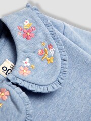 JoJo Maman Bébé Blue Unicorn Sweat Dress And Legging Set - Image 7 of 7