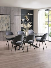 Julian Bowen Black Osaka Extending Dining Table - Image 2 of 10
