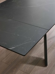 Julian Bowen Black Osaka Extending Dining Table - Image 6 of 10