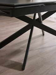 Julian Bowen Black Osaka Extending Dining Table - Image 7 of 10