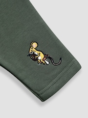 JoJo Maman Bébé Gruffalo Khaki Green 2-Piece Top & Leggings Set - Image 6 of 7